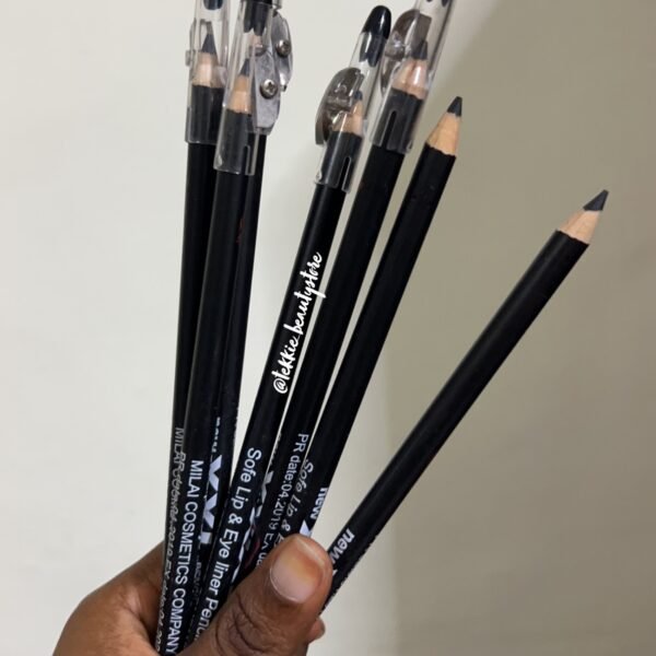 XXL lip and eyeliner pencil with sharpener - BLACK