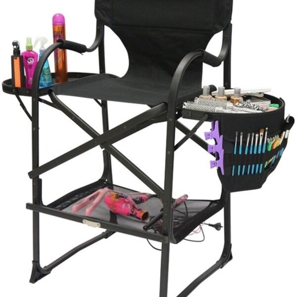 Heavy duty makeup chair with bag