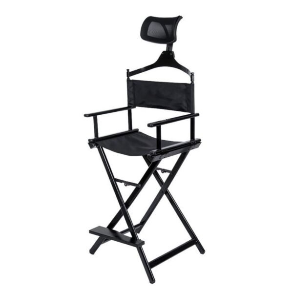 Makeup chair with headrest