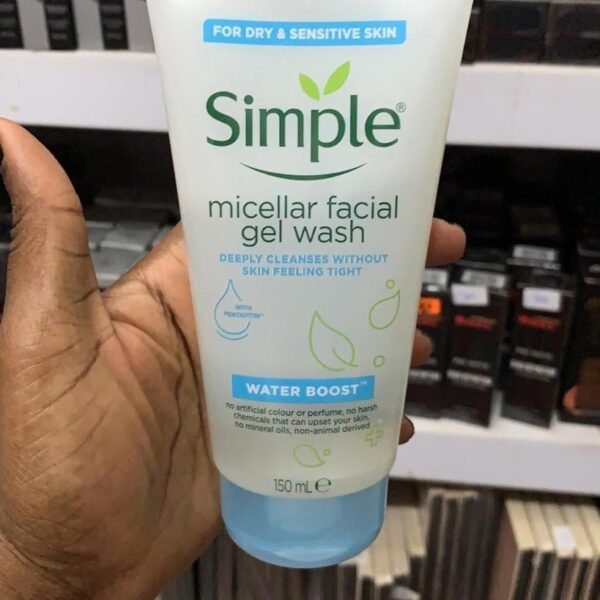 simple micellar facial gel wash