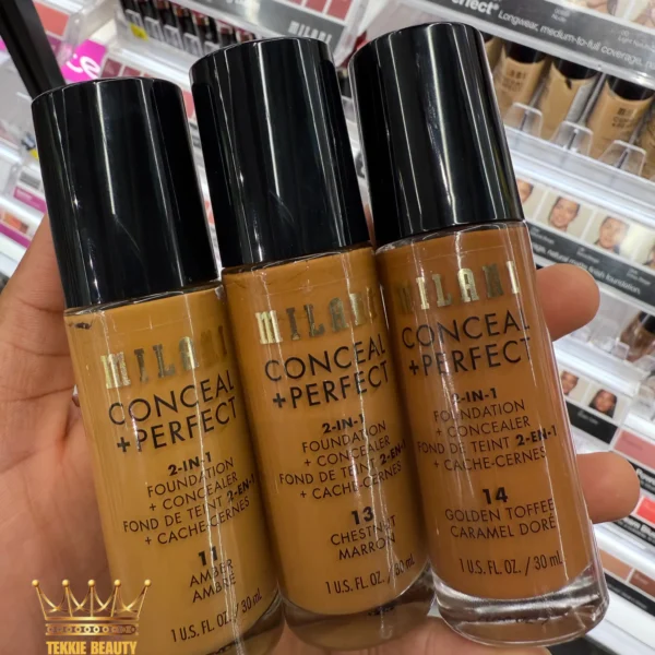 Milani foundation conceal + perfect 2 in 1 foundation + concealer