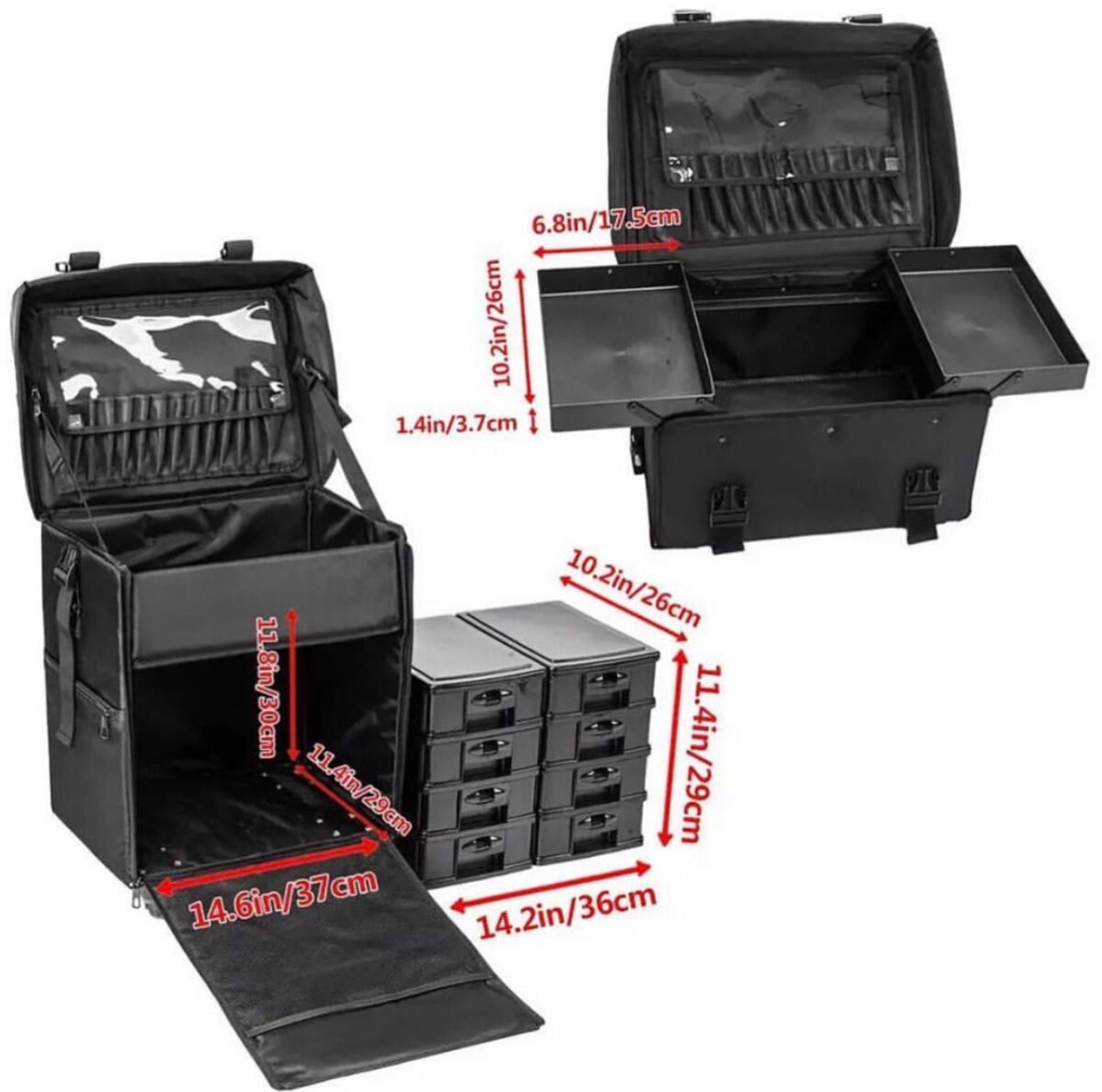 Large capacity 2 in 1 trolley/ organizer - Image 4