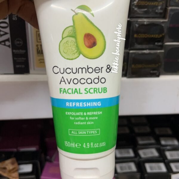 Beauty formulas cucumber & avocado facial scrub