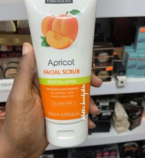 beauty formulas apricot face scrub