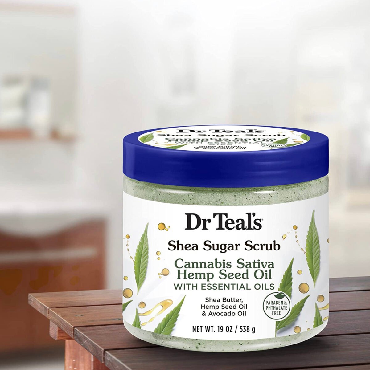 Dr Teals Shea Sugar Scrub - hemp seed oil - Image 3