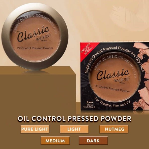 Classic oil control pressed powder