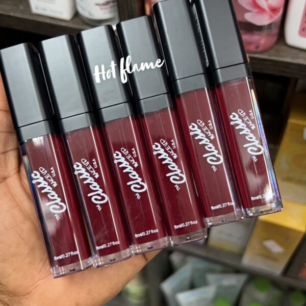 Classic matte liquid lipstick / lip stain - hot flame