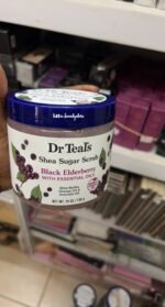 Dr Teals Shea Sugar Scrub - black elderberry