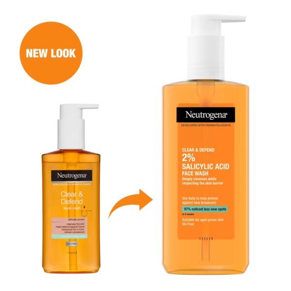 Neutrogena clear and defend facial wash