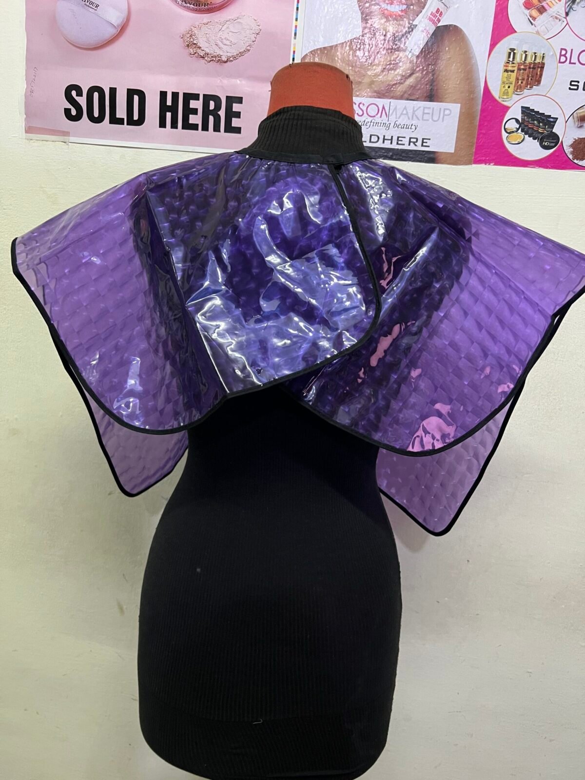 Plastic cape - purple - Image 2