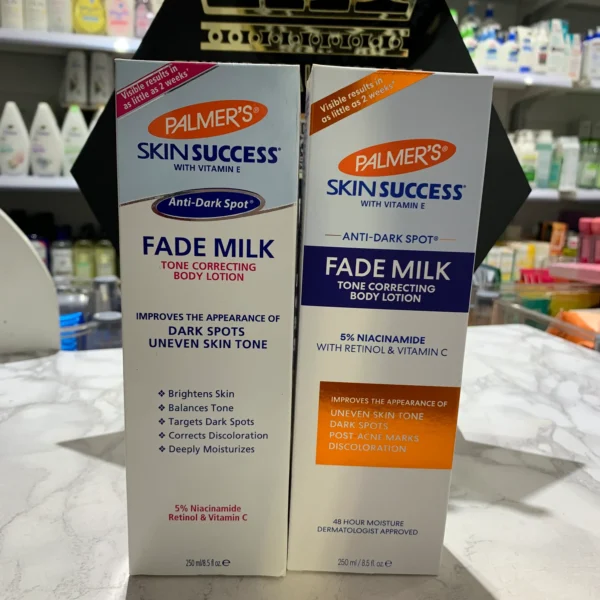Palmers anti dark spot fade milk with 5% niacinamide retinol and vitamin c palmer’s