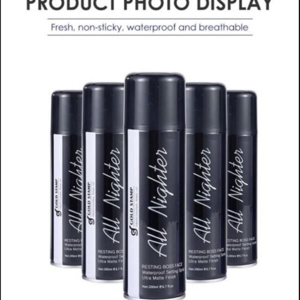 Gold stamp all nighter spray