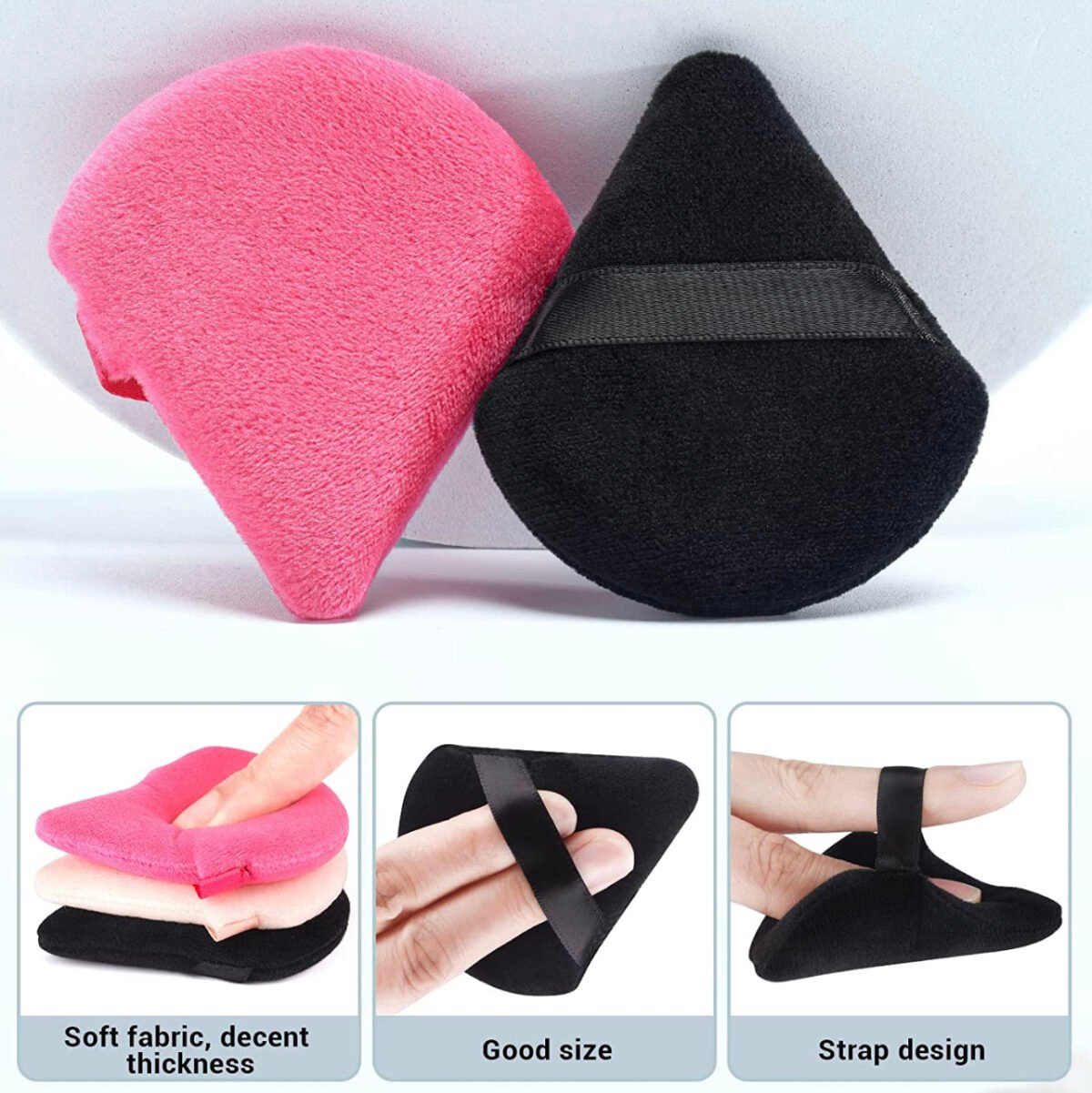 triangular makeup powder puff - Image 2