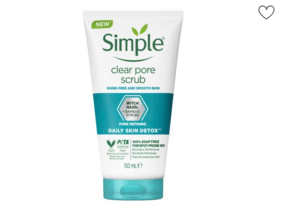 40155EA6-B6DD-4658-BE74-0AB2F9B71F8E SIMPLE DAILY SKIN DETOX SCRUB CLEAR PORE 150 ML - Image 1