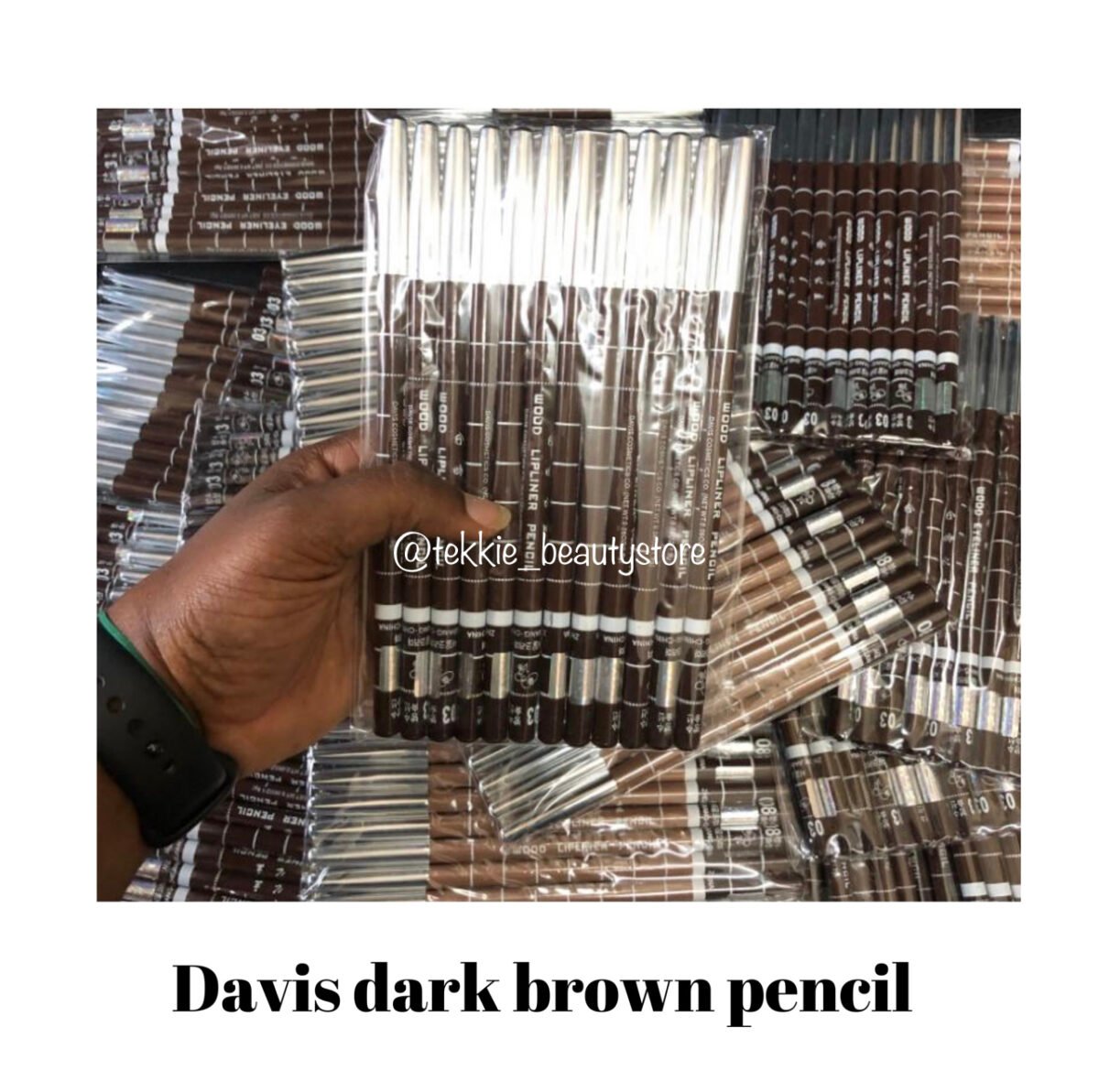 Davis wood 03 dark brown brow pencil pack of 12 - Image 1