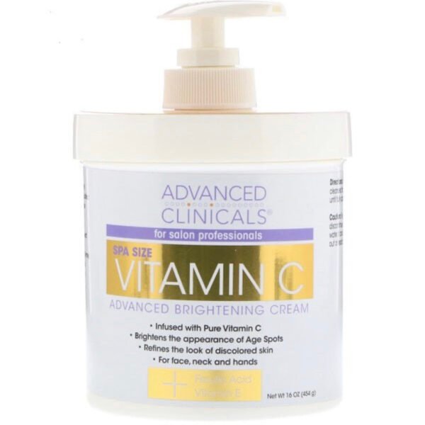Advanced Clinicals Vitamin C Spa Size Cream