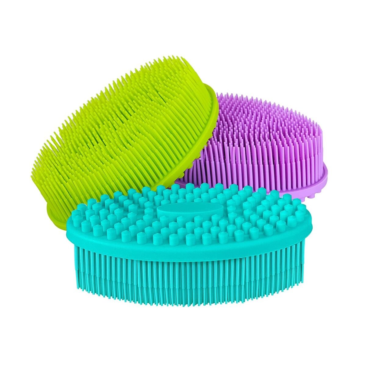 Short handle Silicone bath body scrubber - Image 2