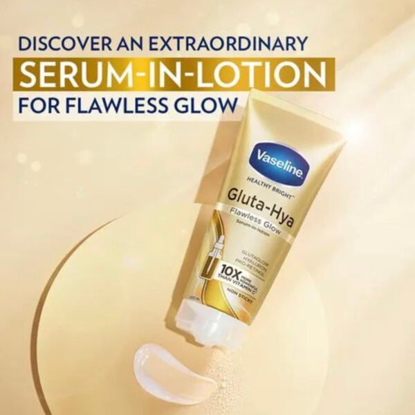 Vaseline Healthy Bright Gluta-Hya Serum Burst UV Lotion Flawless Glow 300 ml / for face & body