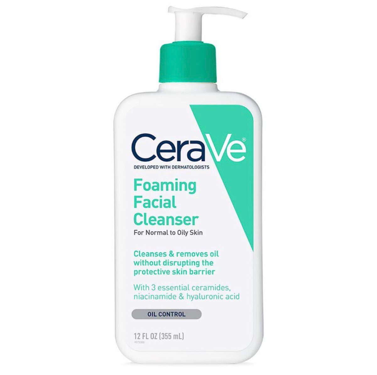 Cerave foaming facial cleanser 12oz - Image 1