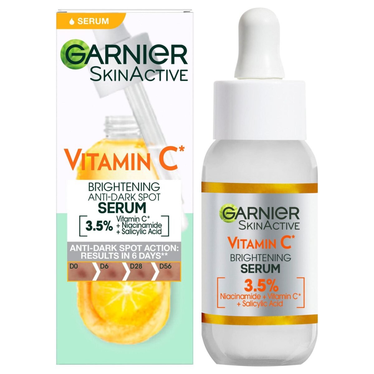 Garnier Vitamin C 3.5 % Anti-Dark Spots & Brightening Serum 30 ml | vitamin c | niacinamide | salicylic acid - Image 1