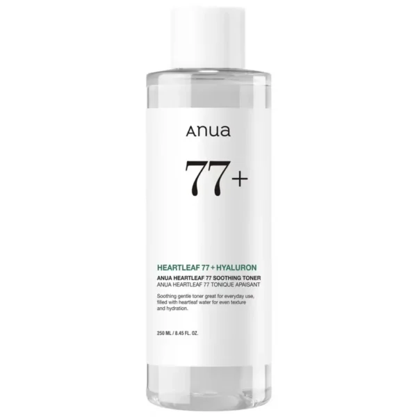 ANUA HEARTLEAF 77% SOOTHING TONER 250ML new packaging