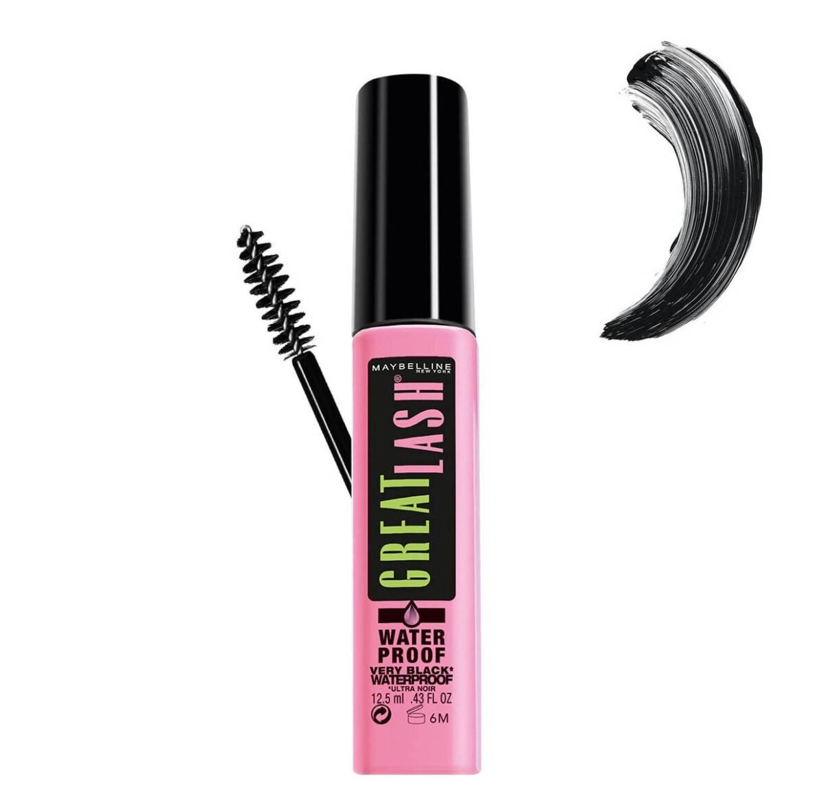 Maybelline great lash mascara waterproof very black - Image 1