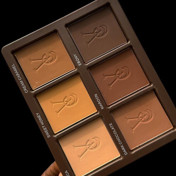 Vee beauty secret powder palette - 6 in 1 | medium to dark