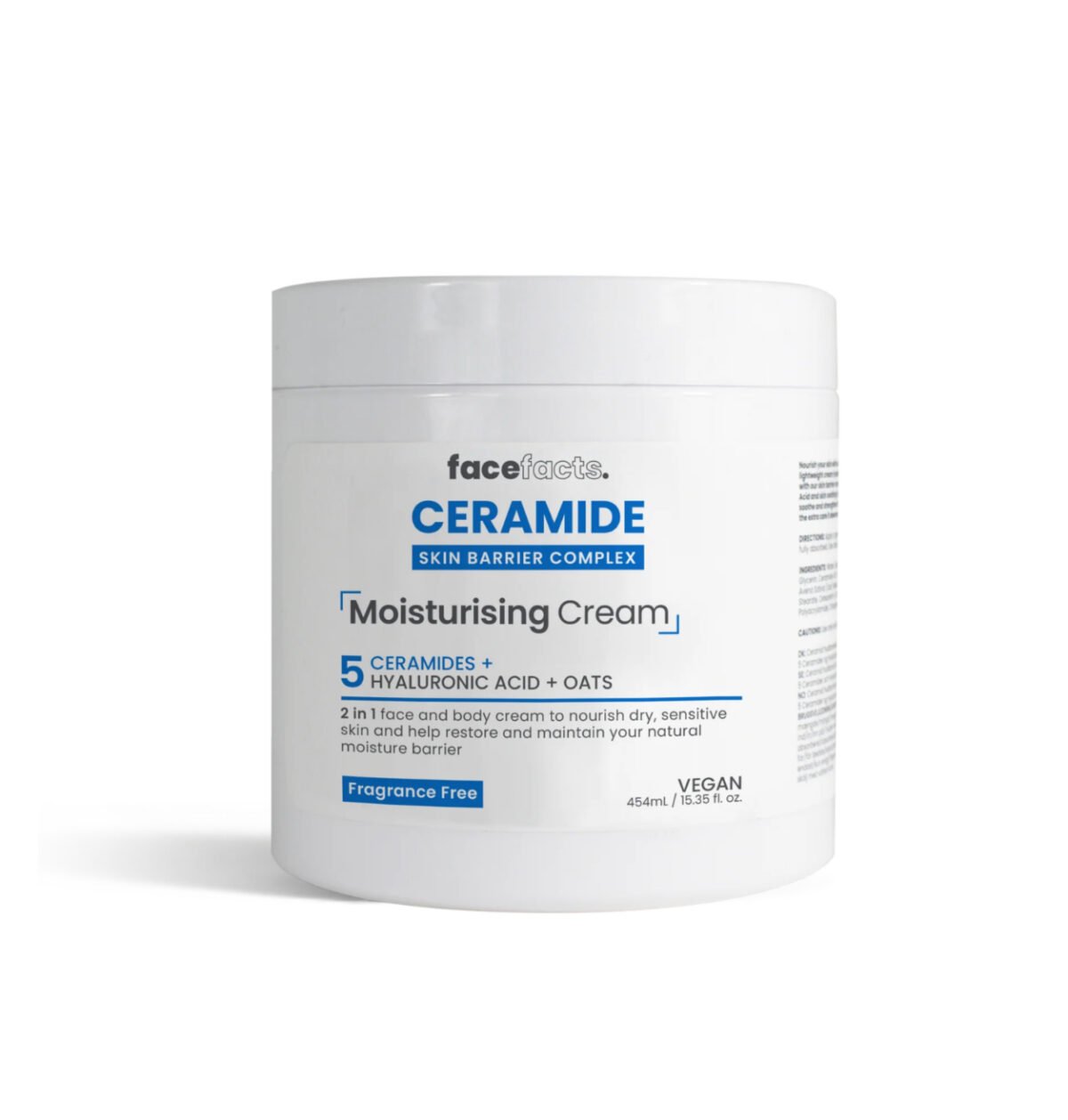 Face facts facefacts ceramide Moisturising Cream 454ml - Image 1