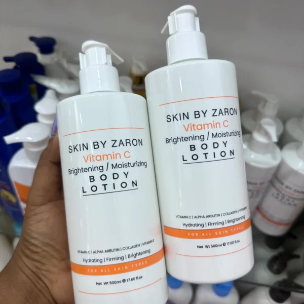 Skin by Zaron vitamin c brightening / moisturizing body lotion | collagen | alpha arbutin | vitamin e