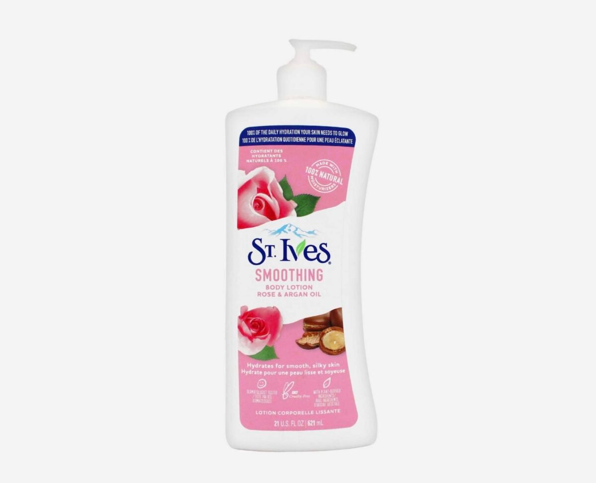 St Ives Smoothing Rose & Argan Oil Body Lotion 21 oz - Image 1