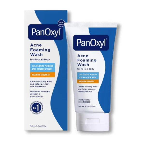 Panoxyl acne foaming wash 10% NEW PACKAGING