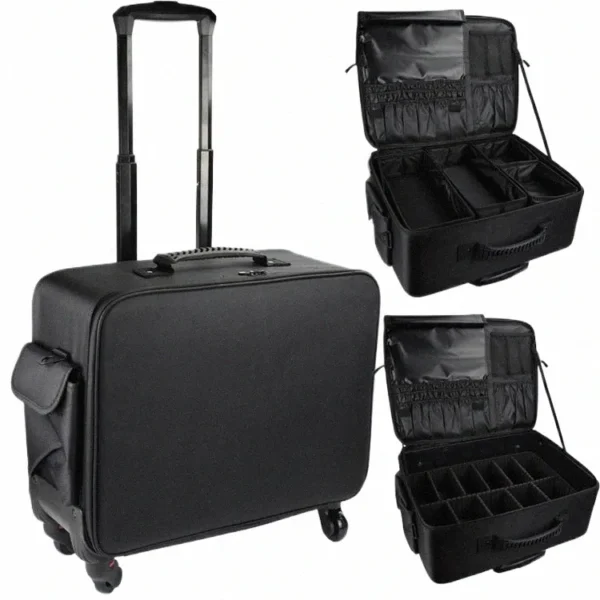 Laptop Makeup Artist / Hairstylist Organizer Trolley