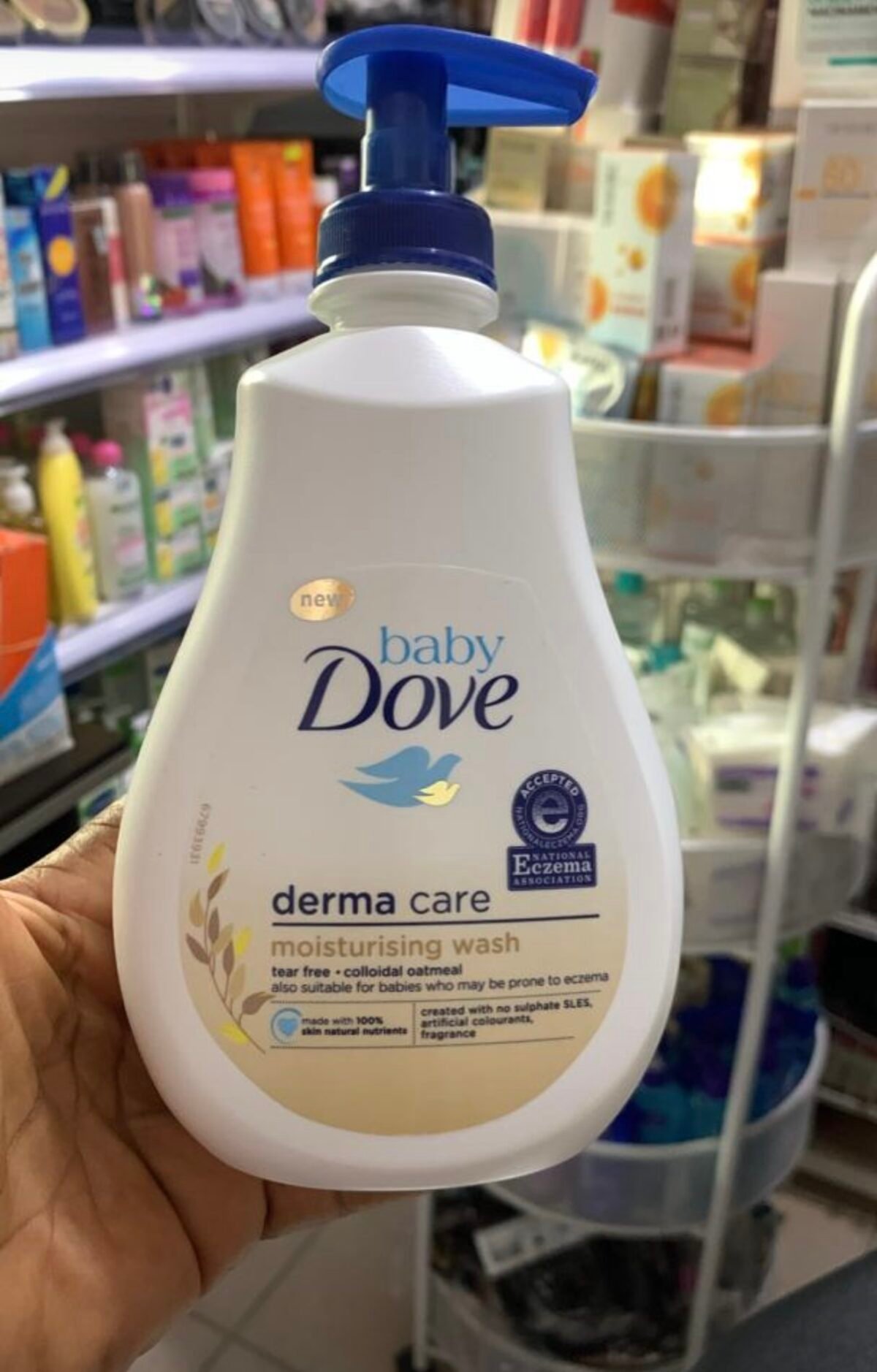 Dove baby derma care moisturizing wash with colloidal oatmeal - Image 1