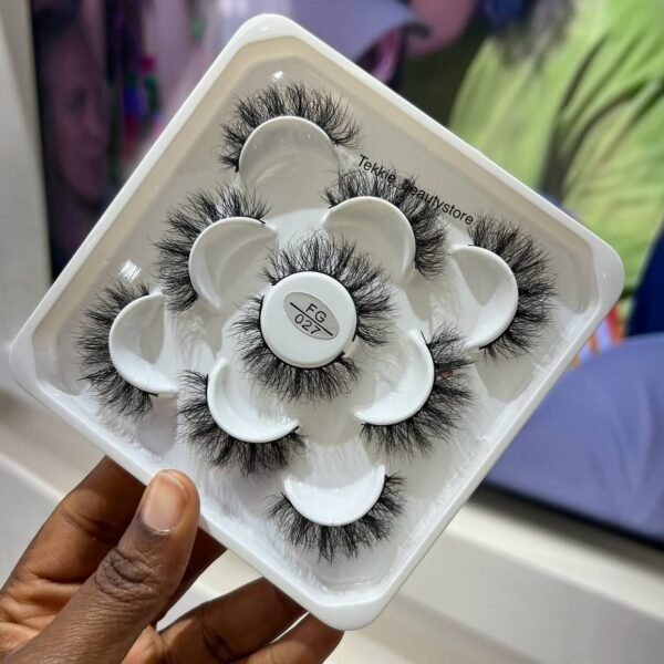 5 pairs fluffy strip eye lash - FG027