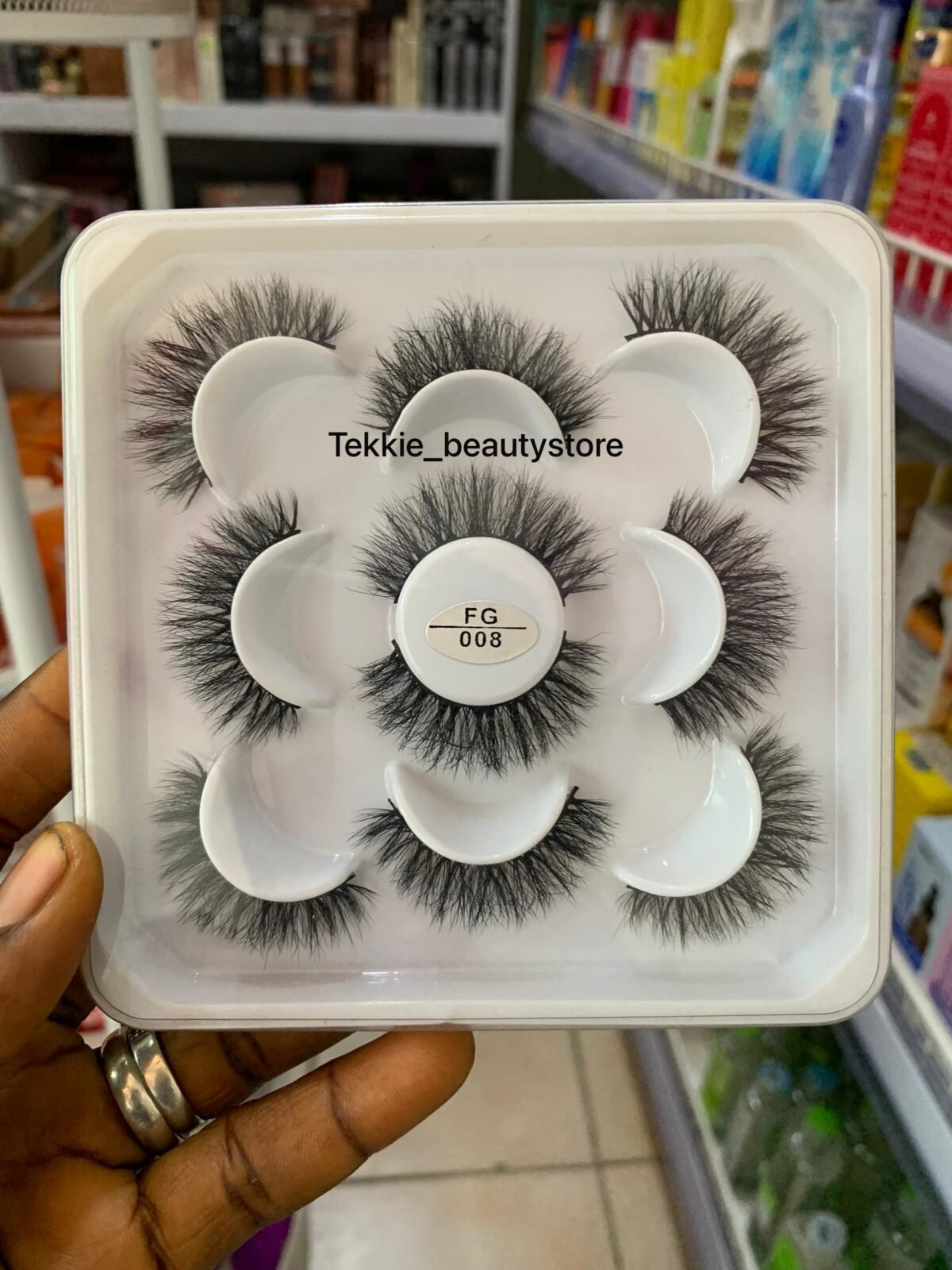 5 pairs fluffy strip eye lash - FG008 - Image 1