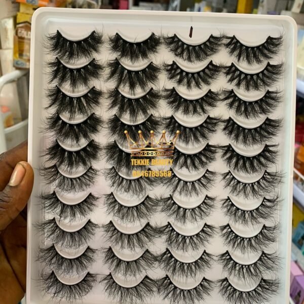 20 pairs fluffy strip eye lash - style 1