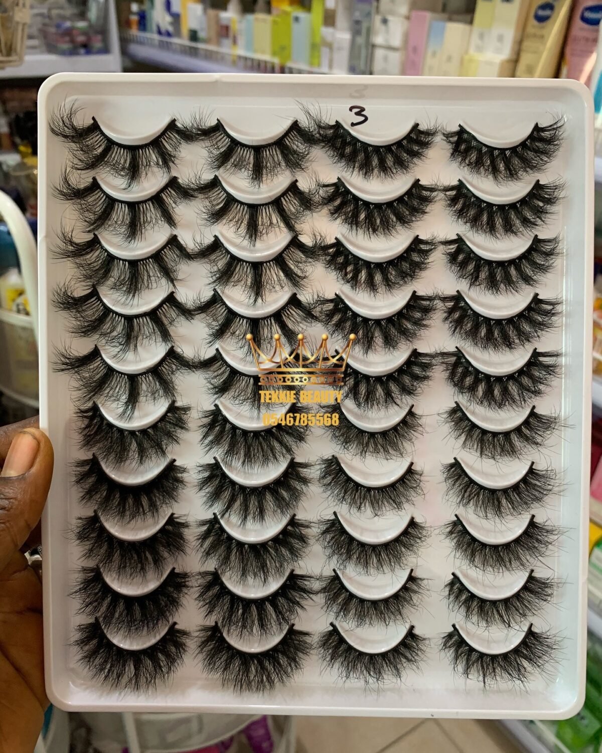 20 pairs fluffy strip eye lash - style 3 - Image 1