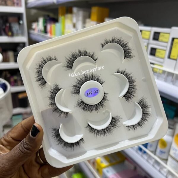 5 pairs fluffy strip eye lash - MT03