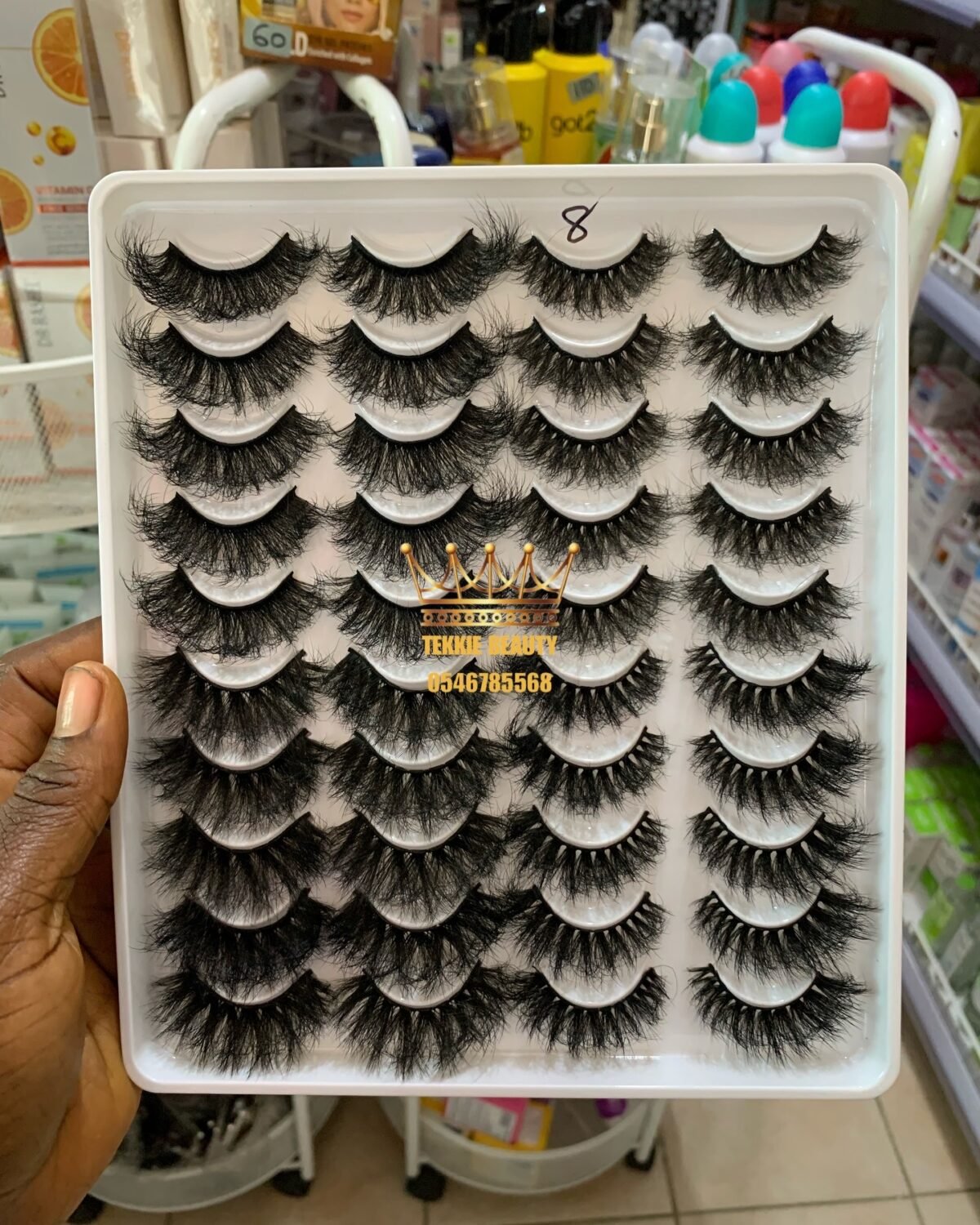 20 pairs fluffy strip eye lash - style 8 - Image 1