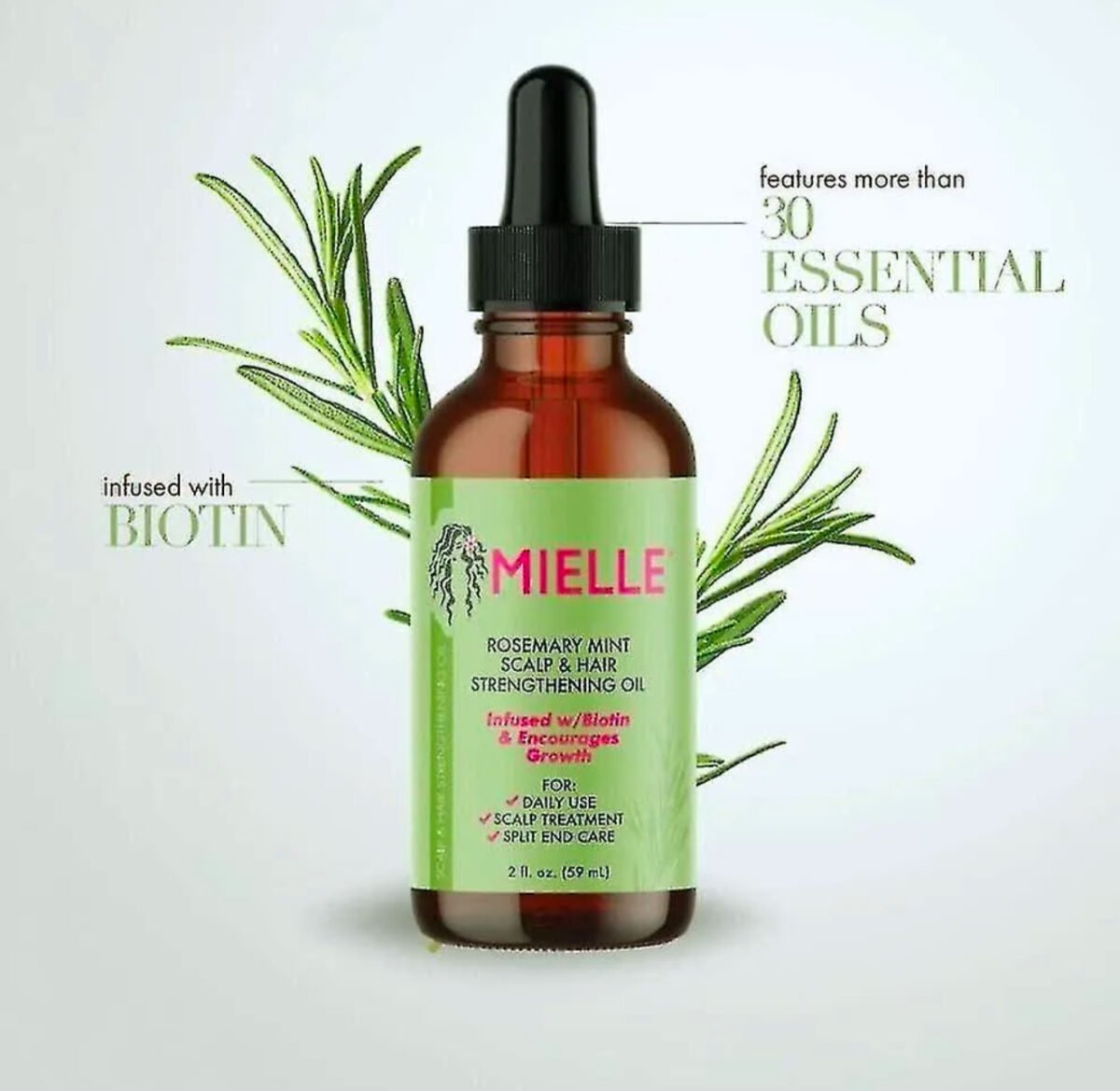 Mielle Organics Rosemary Mint Scalp & Hair Strengthening & Growth Oil - Image 1