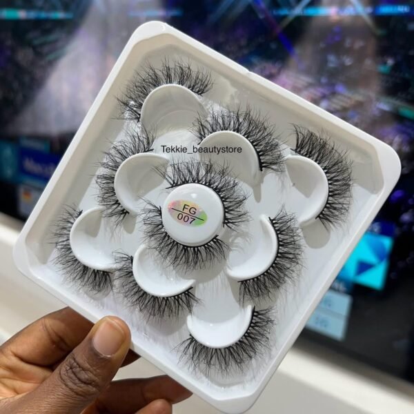 5 pairs fluffy strip eye lash - FG007