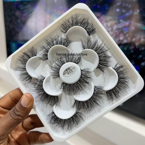 5 pairs fluffy strip eye lash - FG013