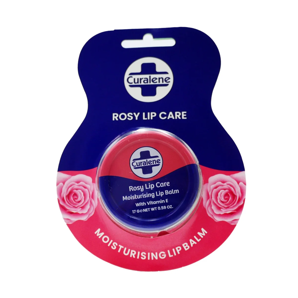 Curalene rosy lip care moisturising lip balm - Image 1