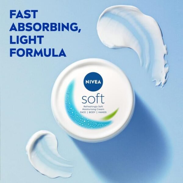 NIVEA Soft Moisturizing Cream for Face Hands & Body