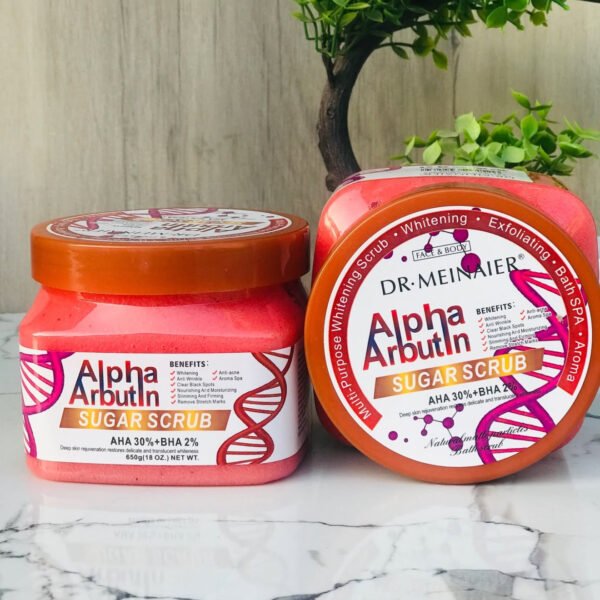 Dr Meinaier Alpha Arbutin Sugar Scrub with AHA and BHA