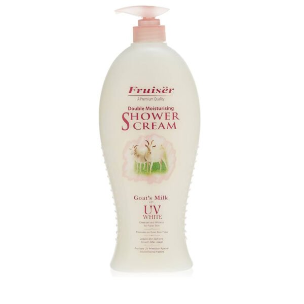 Fruiser Double Moisturising Shower Cream Goat's Milk with UV White