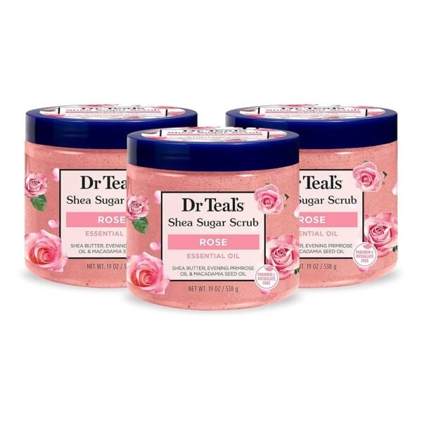 Dr Teal’s Shea Sugar Body Scrub Rose essential oils