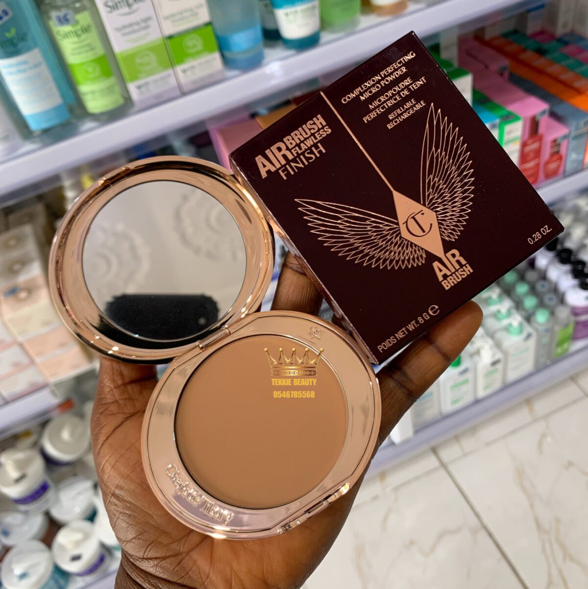 Charlotte Tilbury Airbrush Flawless Finish Complexion Perfecting Micro Powder in shade 3 Tan - Image 1