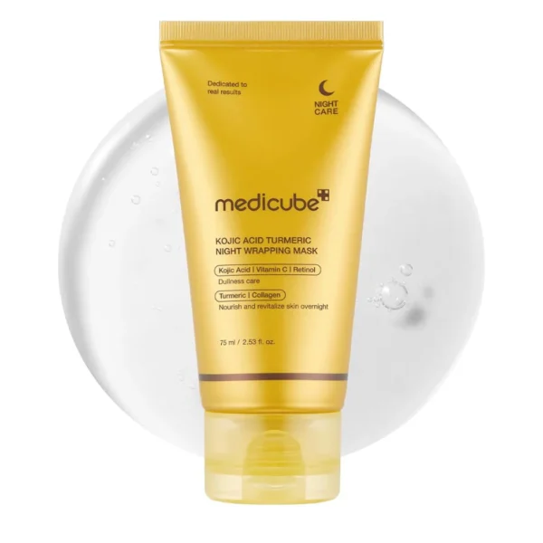 Medicube Kojic Acid Turmeric Vitamin C Retinol Collagen Overnight Wrapping Peel Off Face Mask