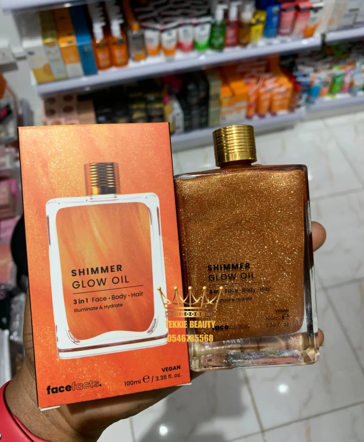 Face facts Multi-Use Shimmer Glow Oil 100 ml - Image 1